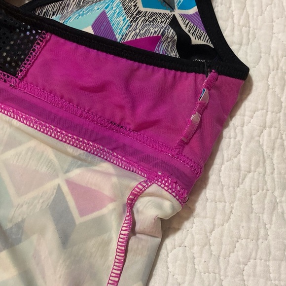 Gerry Multicolor Geometric Swim Top | Vibrant Colors | Versatile Top - Picture 6 of 6